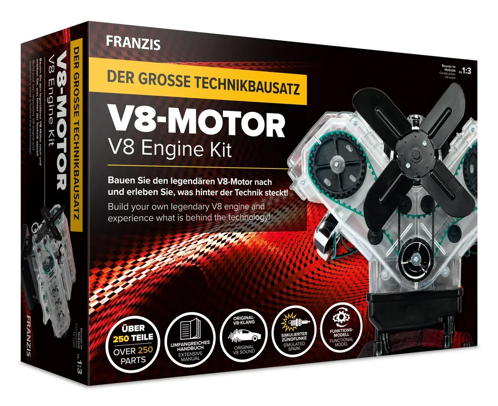 Der große Technikbausatz V8 Motor