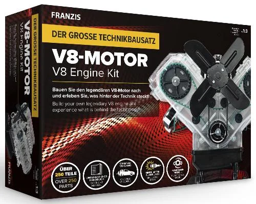 Der große Technikbausatz V8 Motor