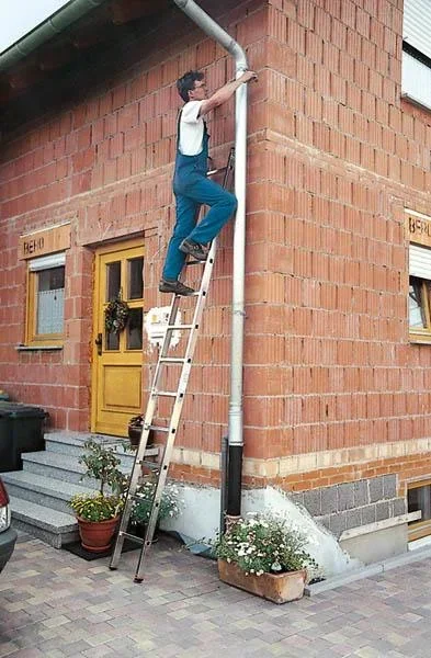 Alu Anlegeleiter mit 8 Sprossen