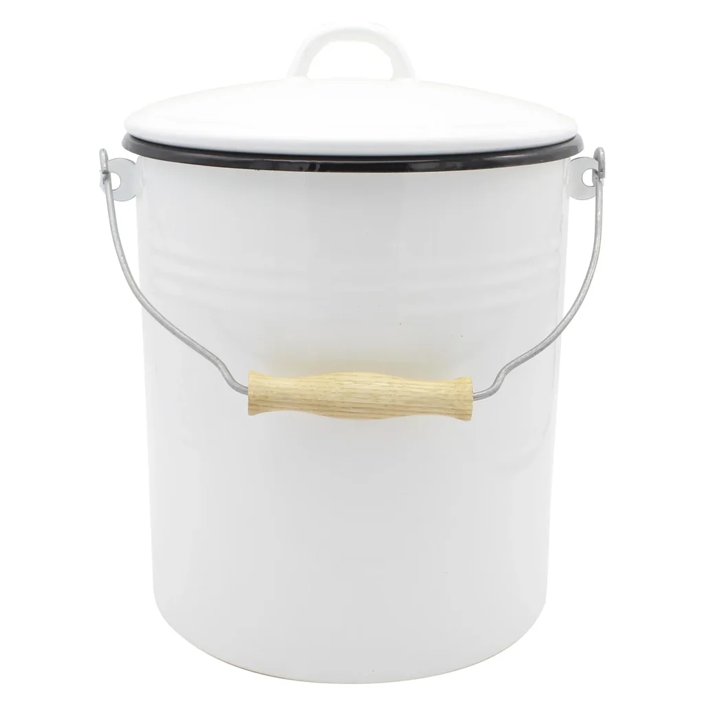 Universaleimer, Emaille, weiß, 10 L