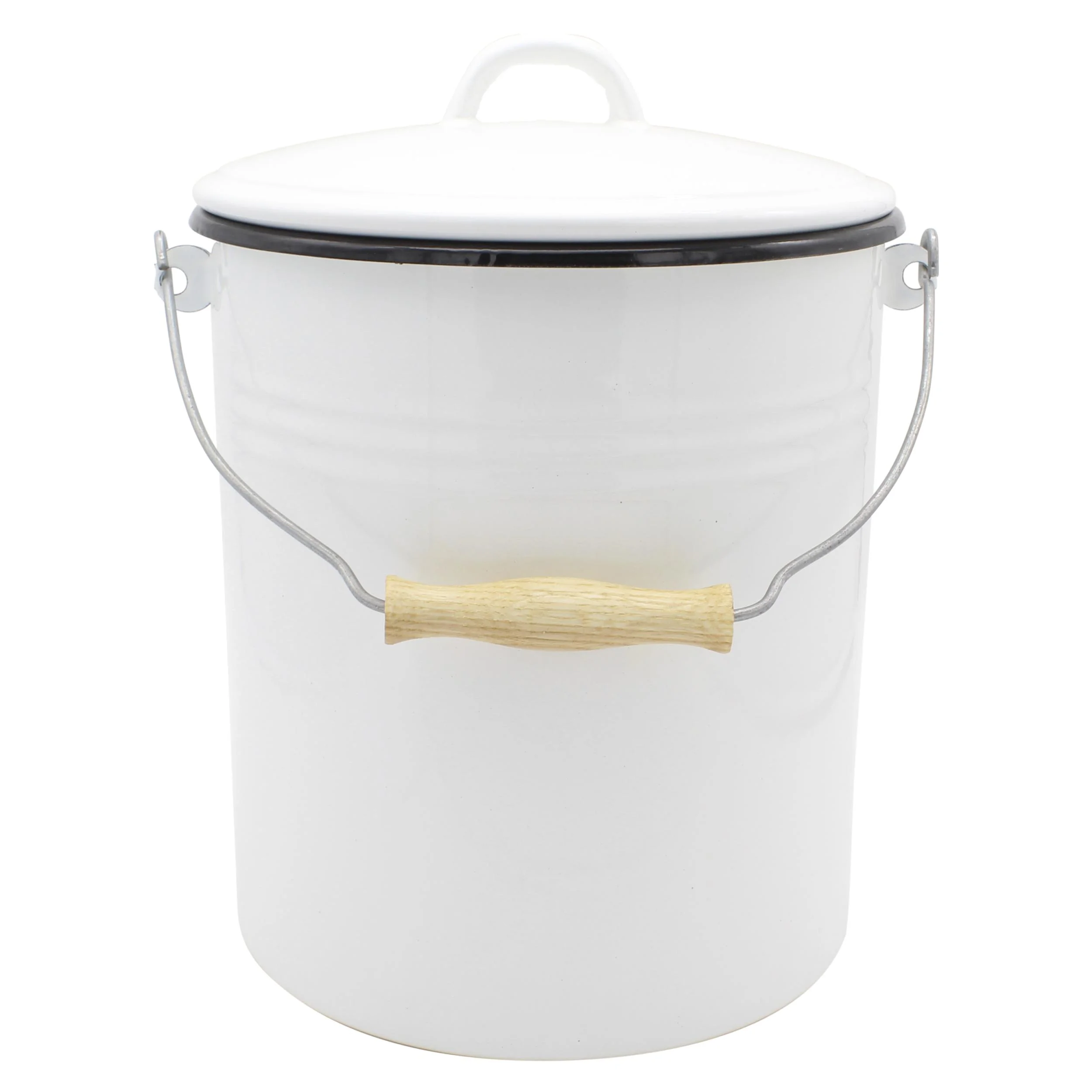 Universaleimer, Emaille, weiß, 10 L