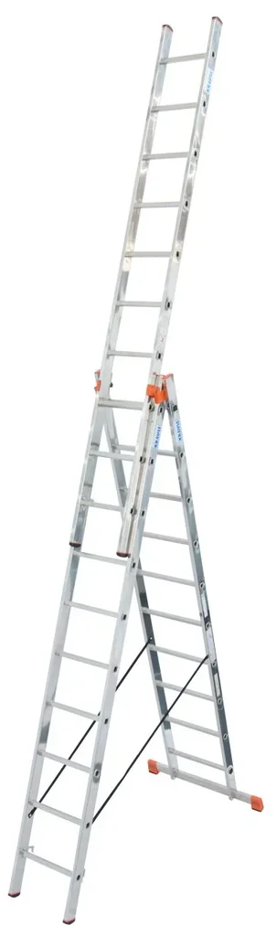 "TRIBILO" SPROSSEN-VIELZWECKLEITER, DREITEILIG 3x10 SPROSSEN