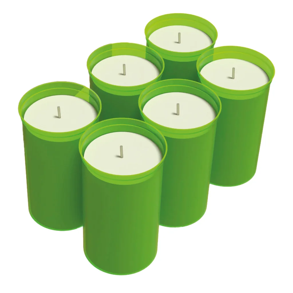 Kerzen "Firefly" 6er Set für Frostwächter aus Terracotta