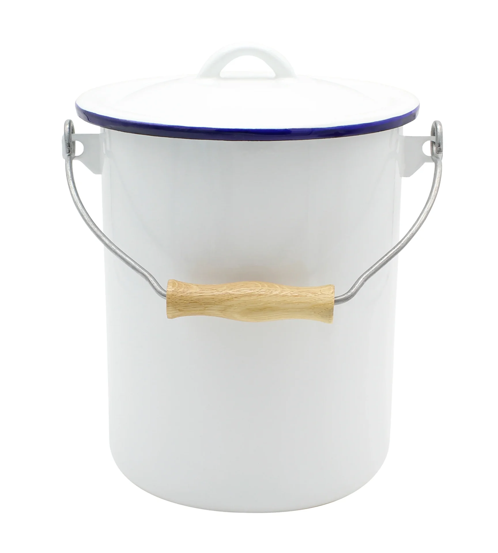 Mülleimer weiß mit Deckel 3 L