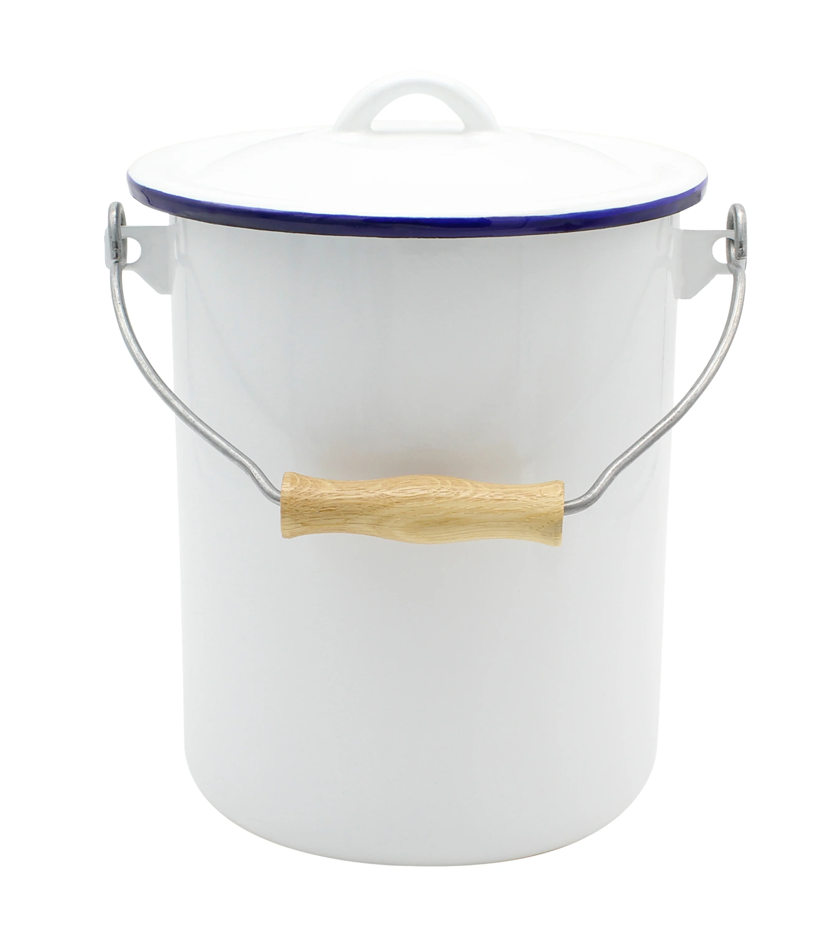 Mülleimer weiß mit Deckel 3 L