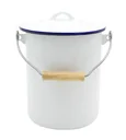 Mülleimer weiß mit Deckel 3 L