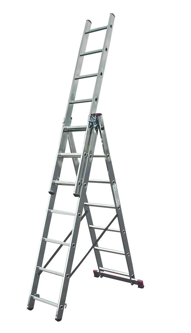 CORDA Vielzweckleiter, 3 x 9 Sprossen