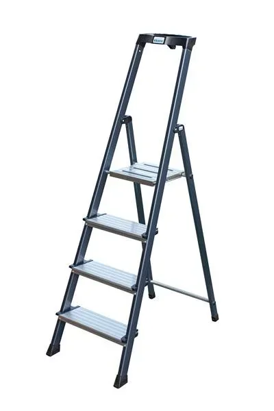 Alu-Komfortstufen-Stehleiter eloxiert 7 Stufen