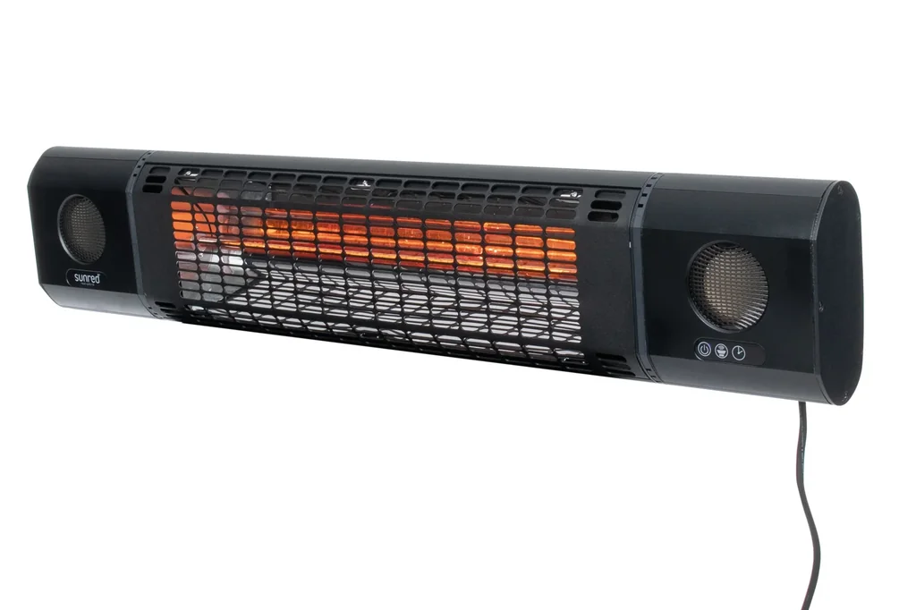 Wandheizstrahler Heater Sun and Sound Ultra Wall Black 2000 Watt
