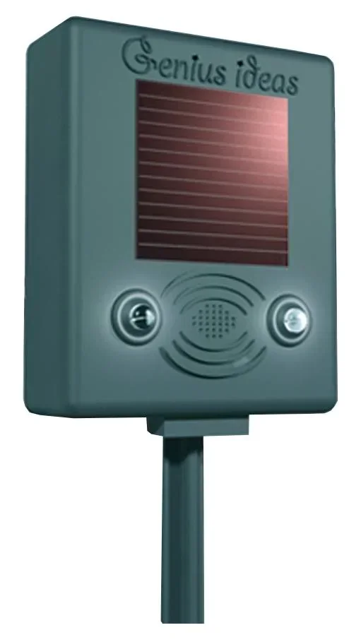 Solar-Vogelvertreiber mit Ultraschall & Blitzlicht