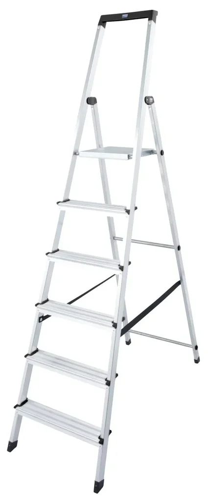 „SOLIDY“ STUFEN-STEHLEITER  6 STUFEN