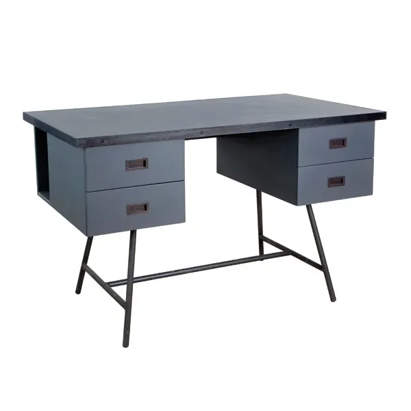 Laurette Schreibtisch L50, Farbe: Gris Souris