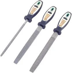 Holzraspel Set 3 tlg. mit halbrunden, runden- + flachen Holzraspeln