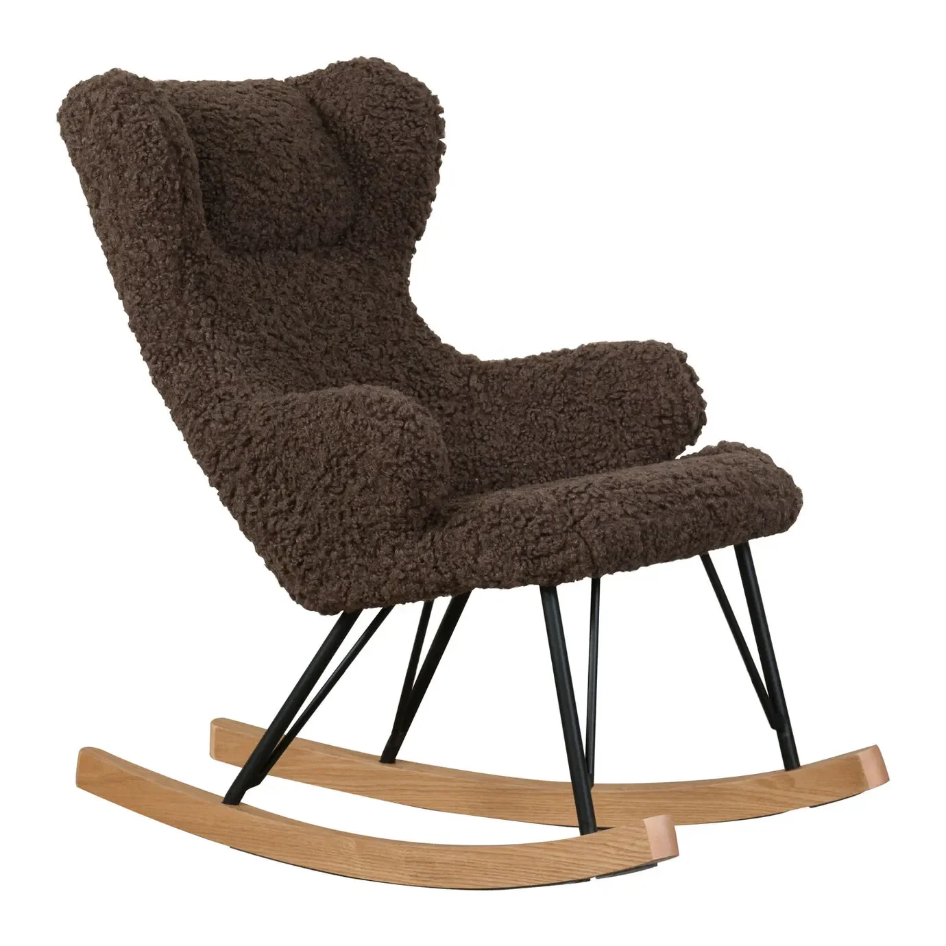 Quax Schaukelstuhl, Sessel zum Stillen - De Luxe, Farbe: Bison