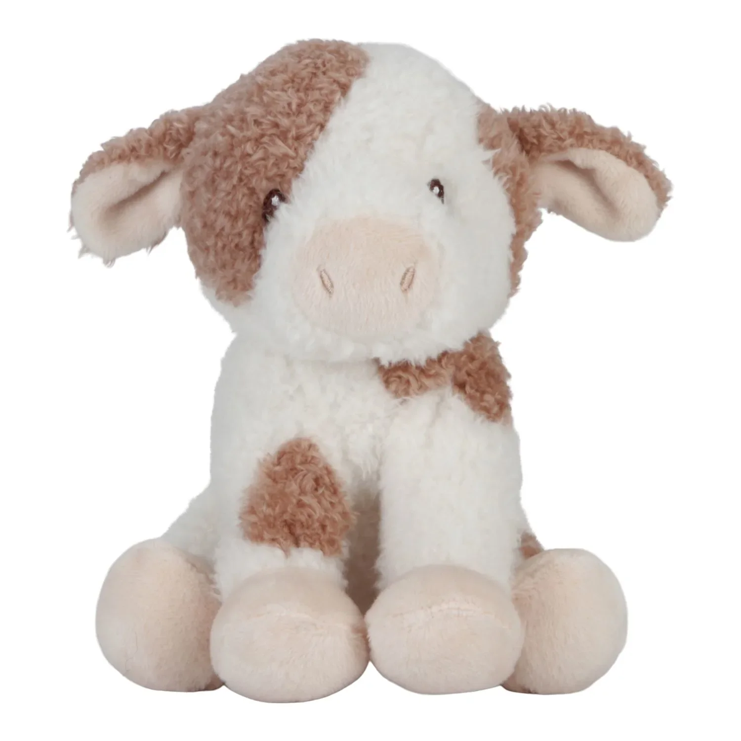 Little Dutch Kuscheltier, Plüschtier, Stofftier Kuh - Little Farm, aus weichem Stoff - Perfekt zum Spielen & Schmusen, 17cm