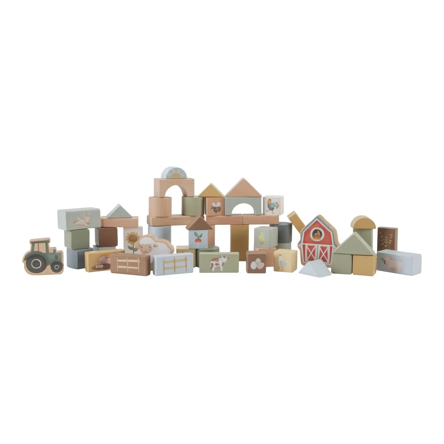 Little Dutch Bausteine Little Farm, 20x16,5x16,5