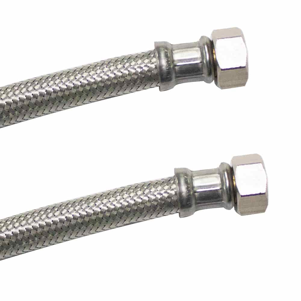 Panzerschlauch 3 4 zoll, DVGW, Edelstahlumflechtung, Flexibel