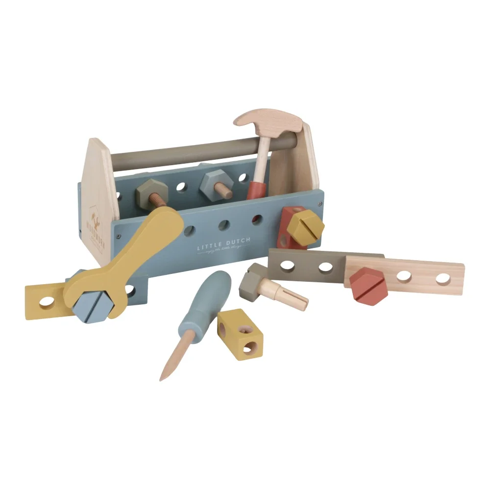 Little Dutch Holzspielzeug Kinder Werkzeugkasten