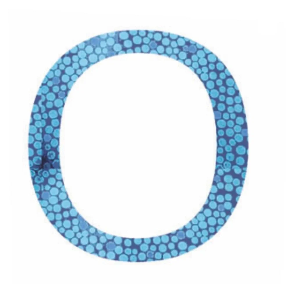 Lilipinso Sticker blau Buchstabe o