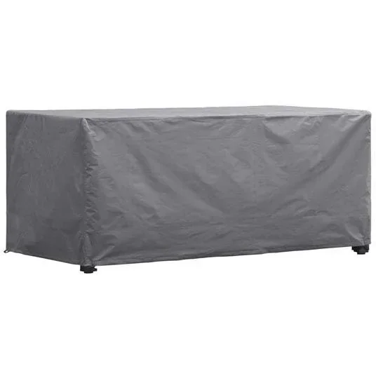 Schutzhülle für Gartentisch 165 x 105 x 75 cm, wasser- und UV-beständig, starke rechteckige Abdeckung gegen Regen und Schmutz, atmungsaktives gewebtes Material, geeignet für Tische bis 160 cm
