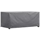 Schutzhülle für Gartentisch 165 x 105 x 75 cm, wasser- und UV-beständig, starke rechteckige Abdeckung gegen Regen und Schmutz, atmungsaktives gewebtes Material, geeignet für Tische bis 160 cm