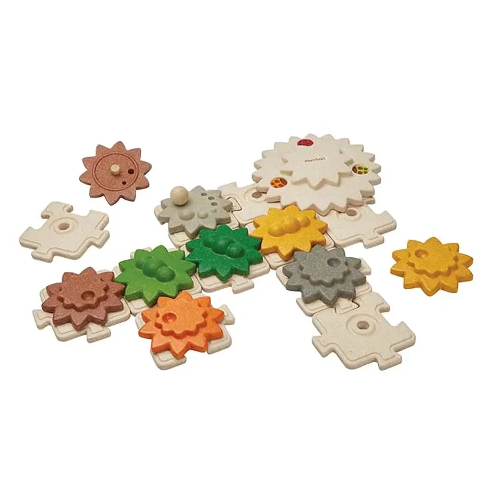 Plan Toys Kinderpuzzle Getriebe Holz