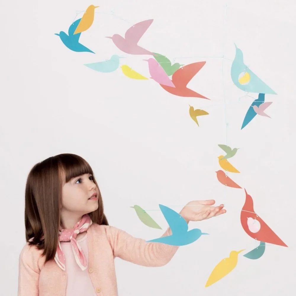 Djeco Kinder Mobile Bunte Vögel