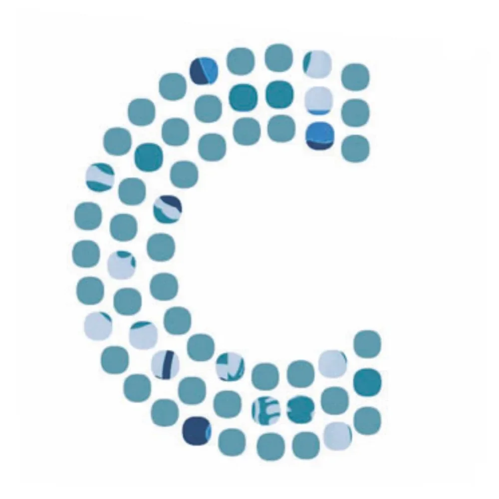 Lilipinso Sticker blau Buchstabe c