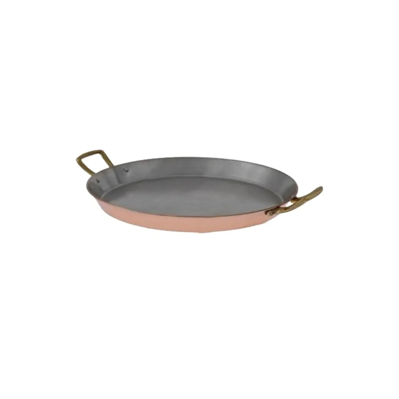 Paellapfanne, Kupferpfanne für Paella - aus Kupfer und Zinn, 40cm
