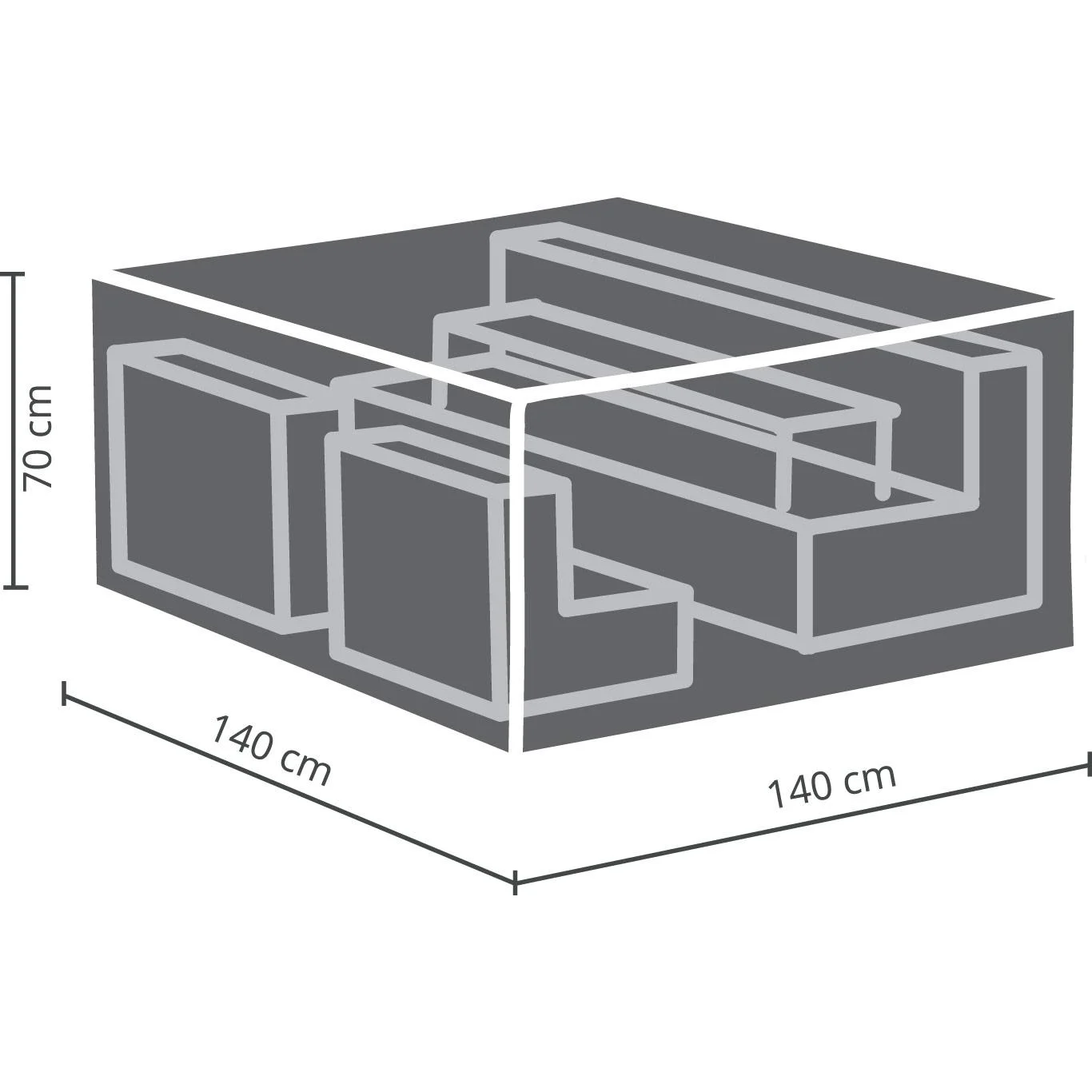 schutzhülle für lounge-set - xs