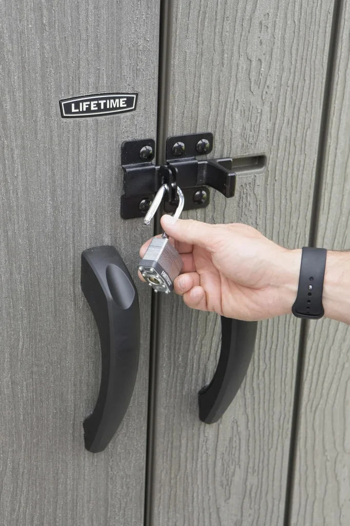 Kunststoff Premium Garten- und Geräteschrank Roughcut