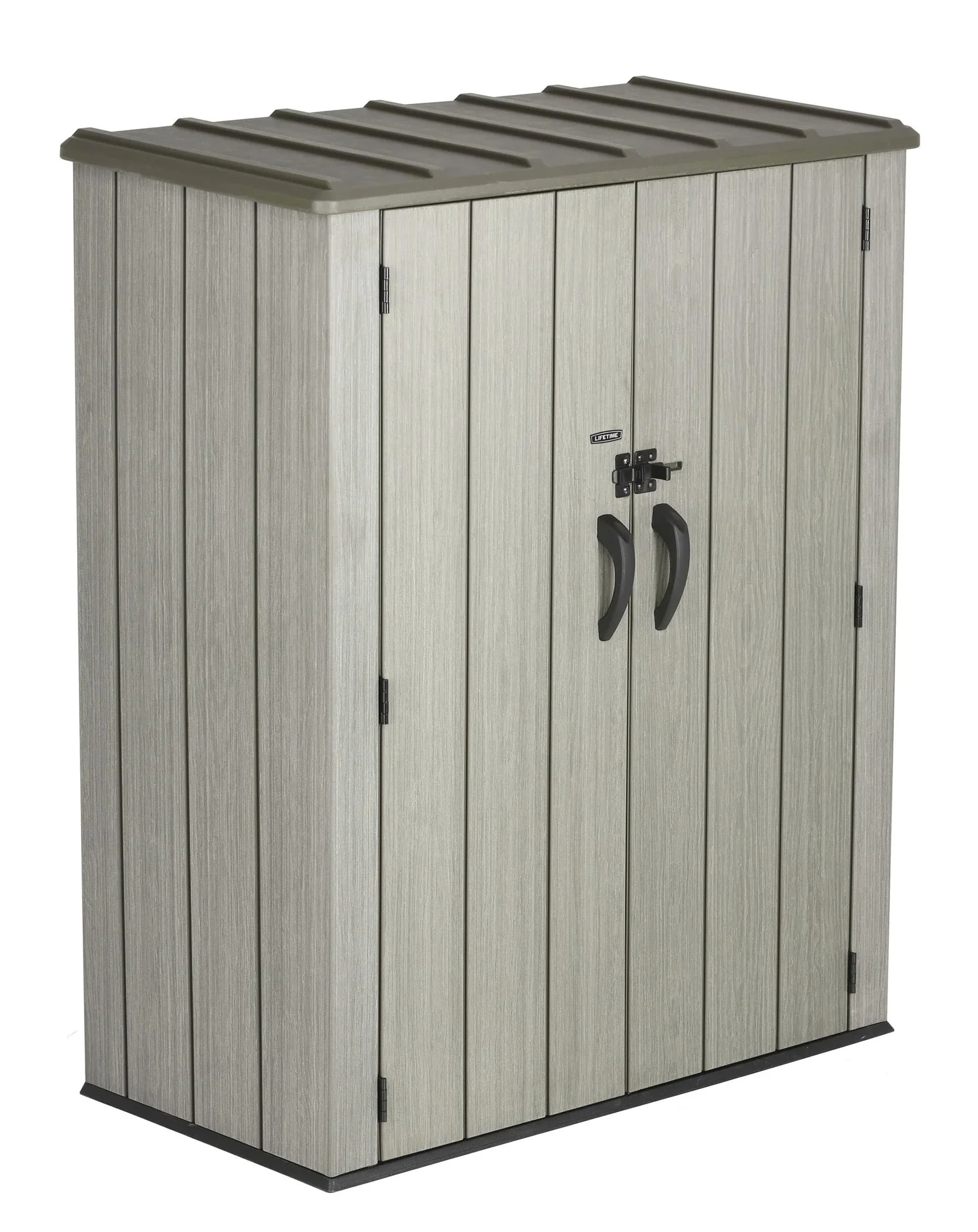 Lifetime Geräteschrank XL 136,3×69,9×172,1 cm Grau – stahlverstärkt, abschließbar