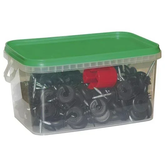 Ring-Isolator M. Doorl. Stützkübel 100 Stück inkl. Einschrauben