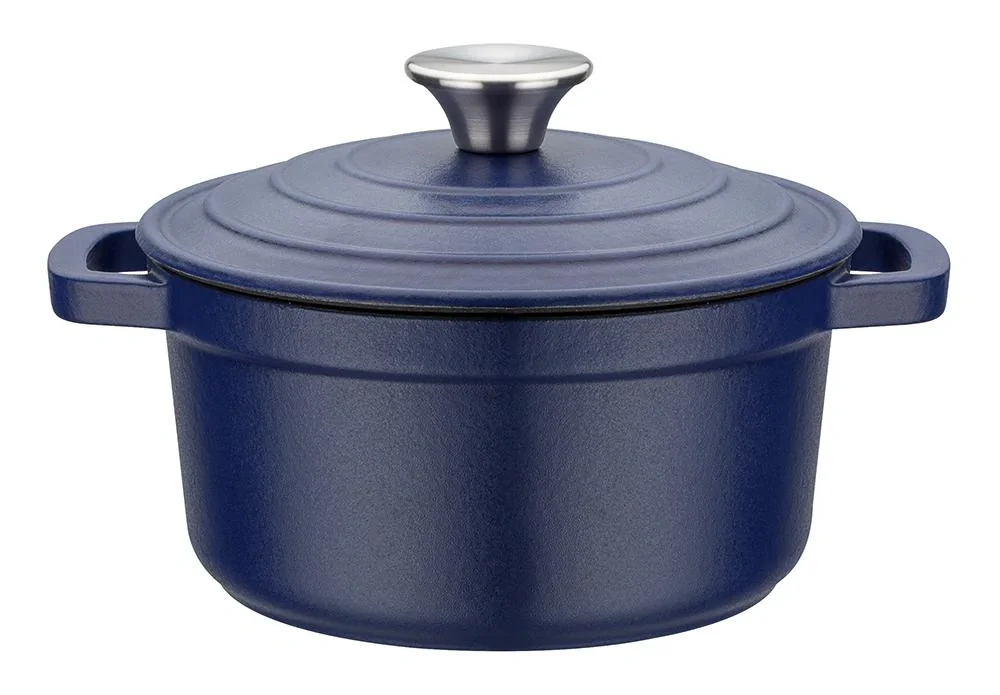 Kochtopf, ca. 20 cm, ca. 2,2 l aus Gusseisen Blue Magic