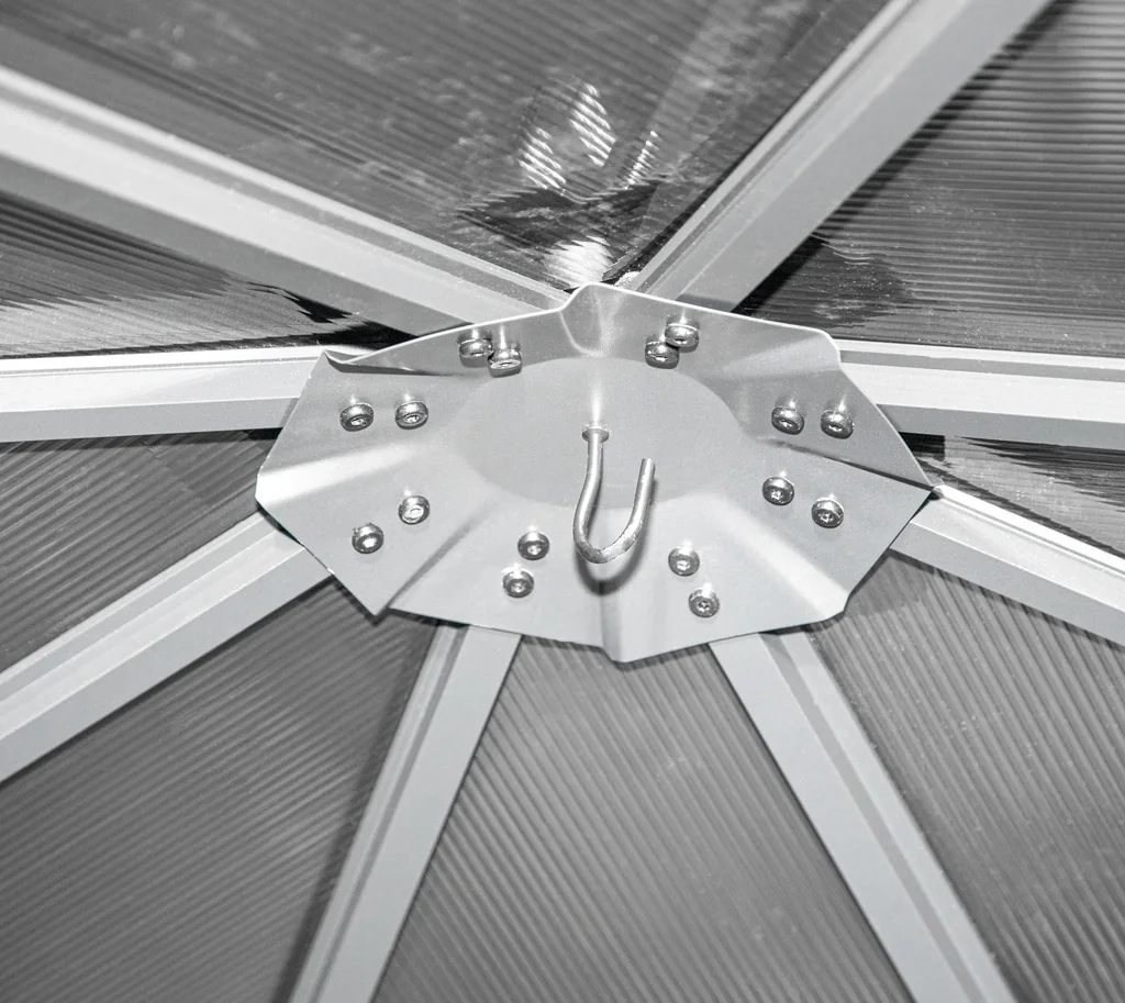 Aluminium Pavillon Verona, 10 x 14, Farbe anthrazit mit HardTop