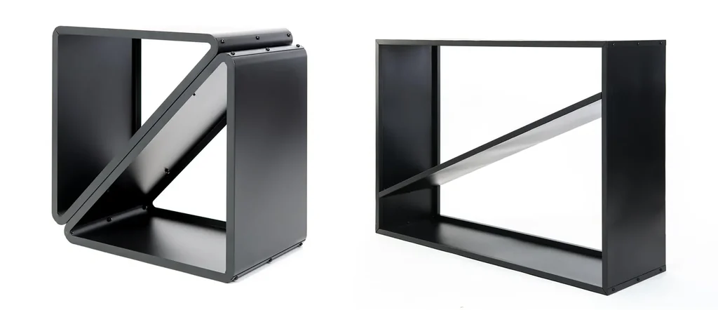 Kaminholzregal Kaminholzregal 57x35,5x56 cm Schwarz