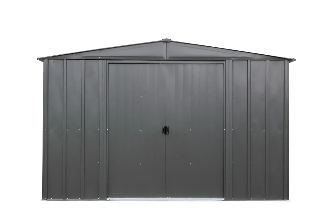 Metallgerätehaus, grau, 313x297x198 cm