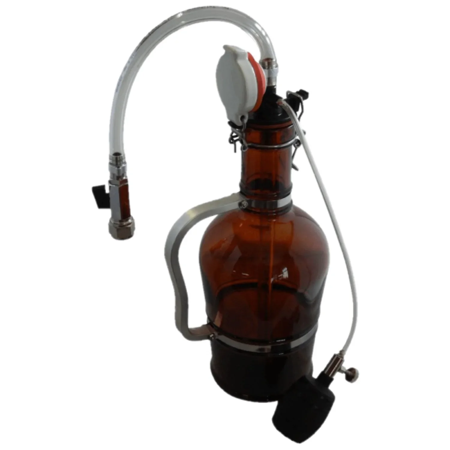 Biersiphon, Siphonfüller Füllgerät mit Luftvorspannung - Für perfekten Biergenuss unterwegs & zu Hause