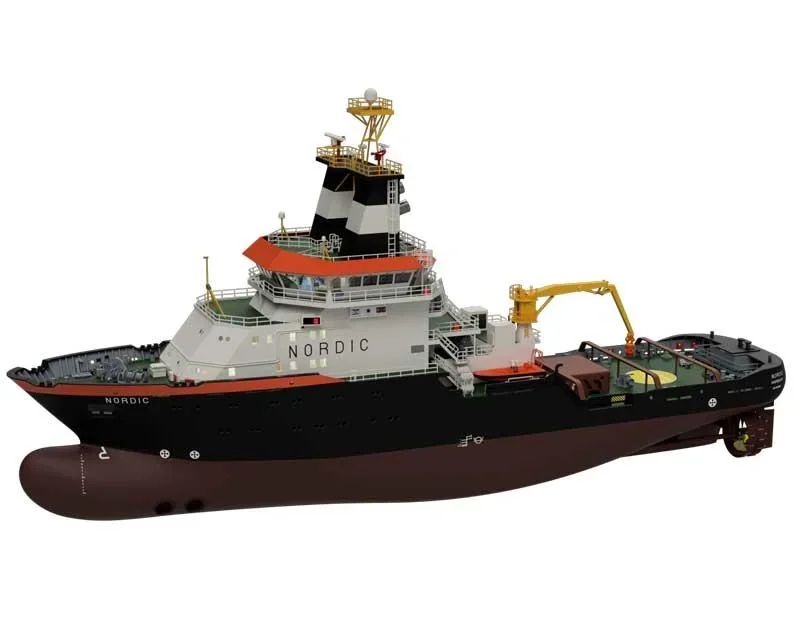 Holzbausatz Rettungsschlepper Nordic im Maßstab 1:72