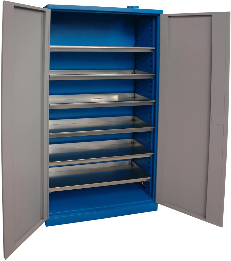 Umweltschrank TYP III mit 6 ausziehbaren Zinkwannen