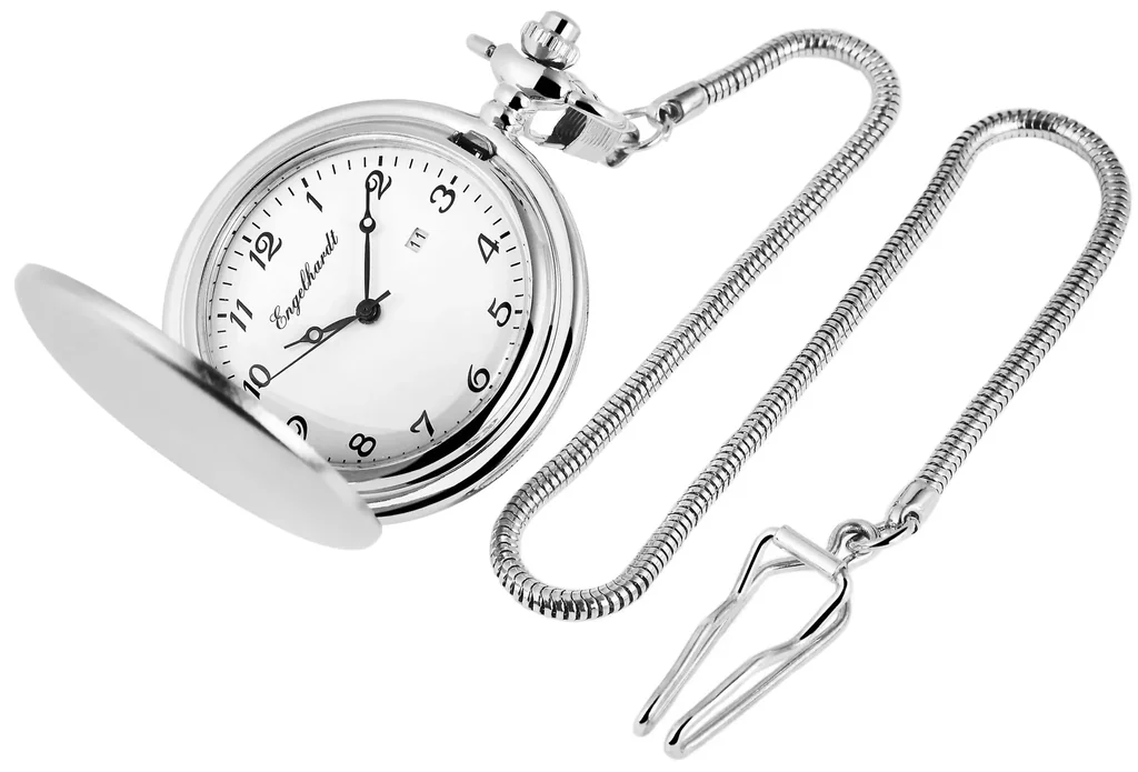 Taschenuhr mit Quarzwerk, in schöner Metallgeschenkbox