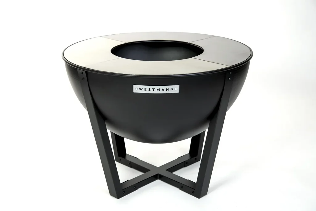 Feuerstelle Premium Grill und Feuerstelle 81x81x62 cm Schwarz