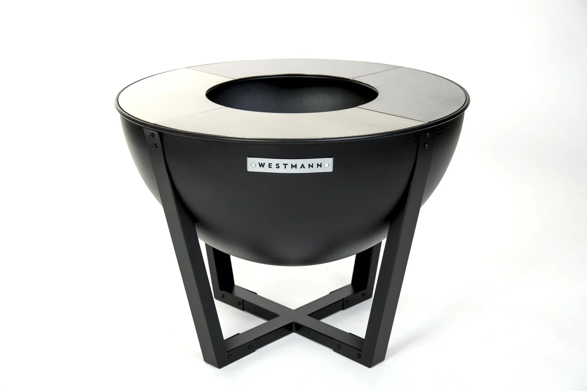 Feuerstelle Premium Grill und Feuerstelle 81x81x62 cm Schwarz