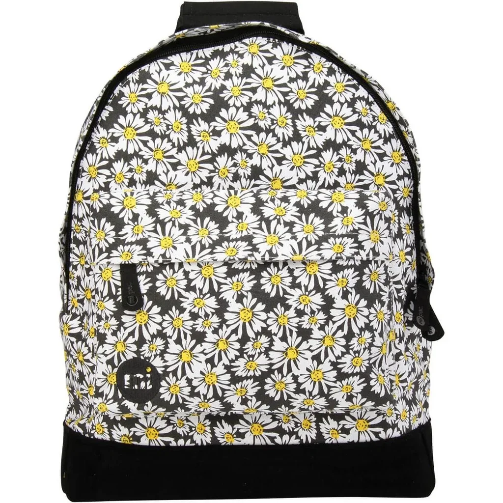Rucksack Gänseblümchen verrückt Schwarz