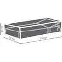 Schutzhülle für Sonnenliege 200 x 75 x 40 cm, wasserabweisend und UV-beständig, starke Outdoor-Abdeckung gegen Regen und Schmutz, atmungsaktives gewebtes Material, ideal für den Garten