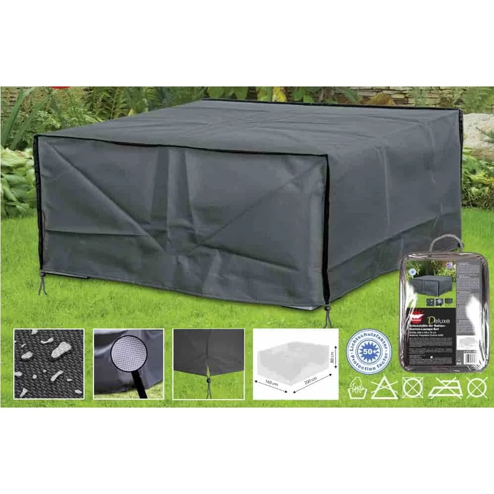 Schutzhülle Gartenmöbel, Deluxe, Lounge Abdeckung 200x160x80cm, Wetterfest