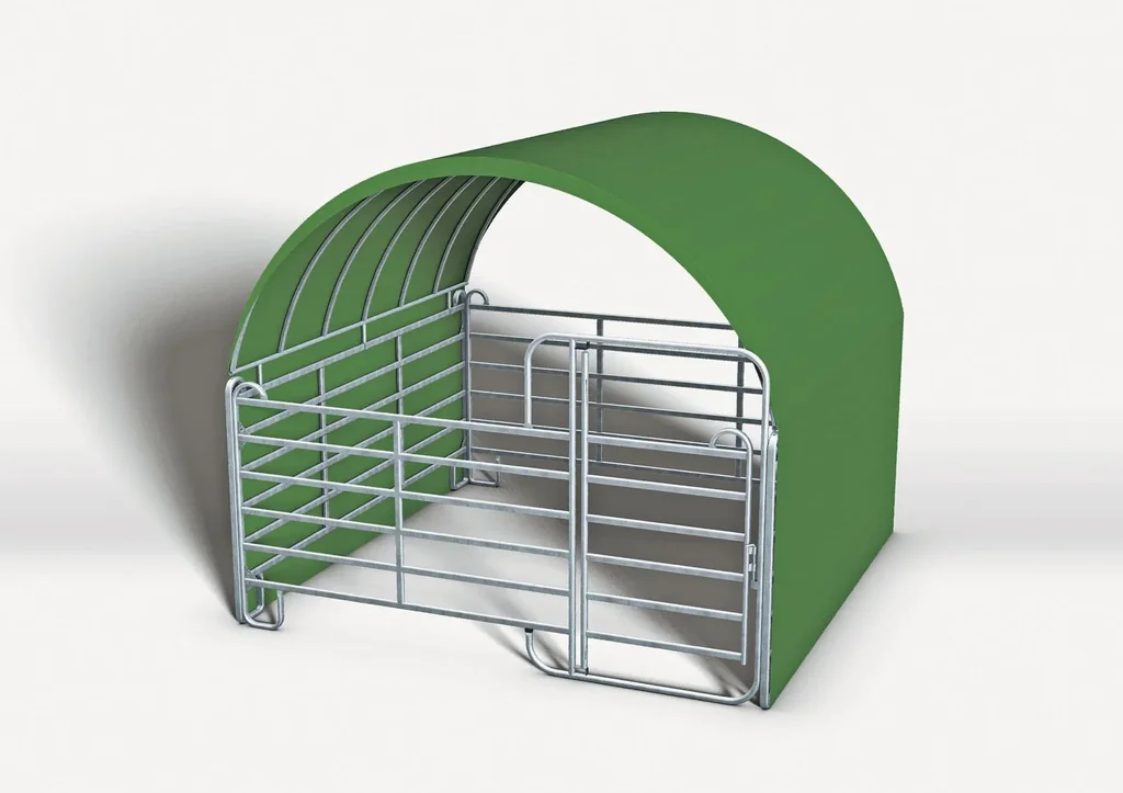 Rundbogen Weidezelt 360 x 360 cm