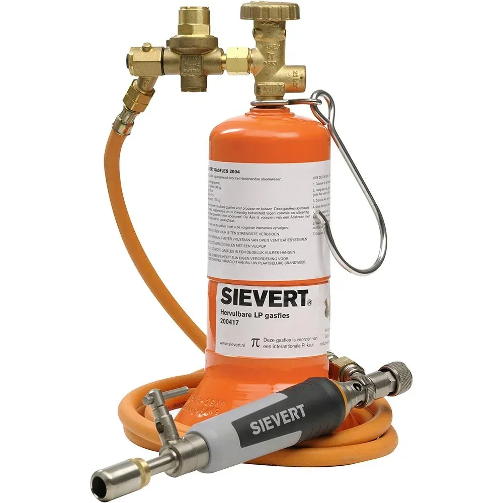 Sievert Löten Flasche, Rohr, Griff, Brenner