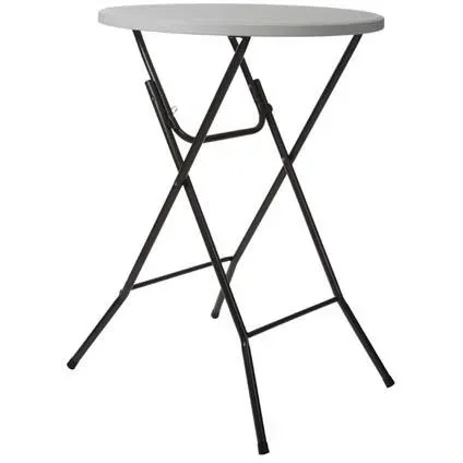 Runder Klapptisch - 80 x 110 cm (ø x H) - Weiß