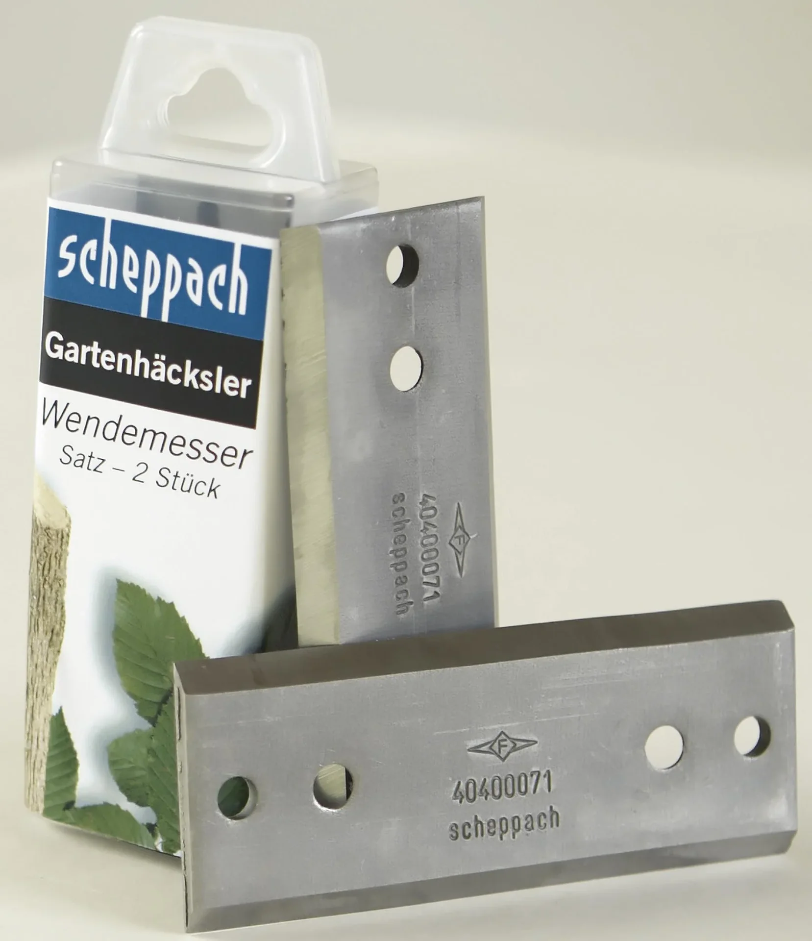 Wendemessersatz für Gartenhäcksler Biostar 3000, 2 St.